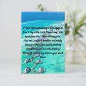 Une Prière Pour La Protection Et La Paix Carte De (Debout devant)