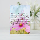 Une Prière Pour Le Pardon Quotidien Carte De Voeux (Debout devant)