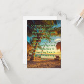 Une Prière Pour Orientation Et Paix Carte De Voeux (Devant/Arrière en situation)