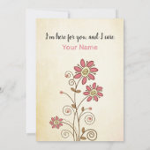 Une prière pour vous Carte (Dos)