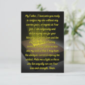 Une prière quotidienne de repentance Carte de voeu (Debout devant)