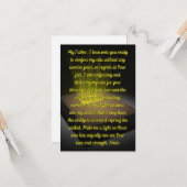 Une prière quotidienne de repentance Carte de voeu (Devant/Arrière en situation)