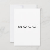 Une prière quotidienne de repentance Carte de voeu (Dos)