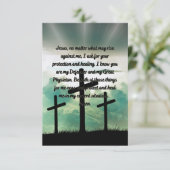 Une Prière Quotidienne Pour Guérir Carte De Voeux (Debout devant)