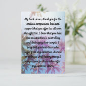 Une Prière Quotidienne Pour Une Carte De Voeux Pla (Debout devant)