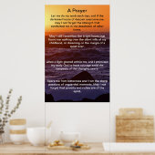 Une prière sur les affiches de plage (Cuisine)