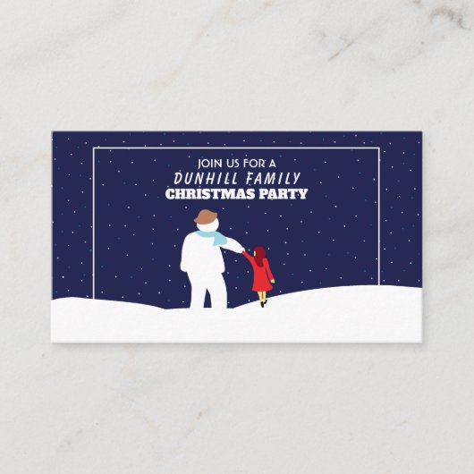 Une promenade avec Bonhomme de neige, Invitation T (Devant)