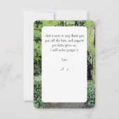 Une promenade dans la Carte de remerciements des b (Dos)