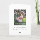 Une promenade dans la CARTE DE VOEUX de jardin (Dos)