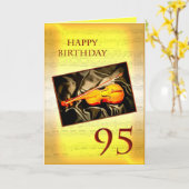 Une quatre-vingt-quinzième carte d'anniversaire (Fleur jaune)