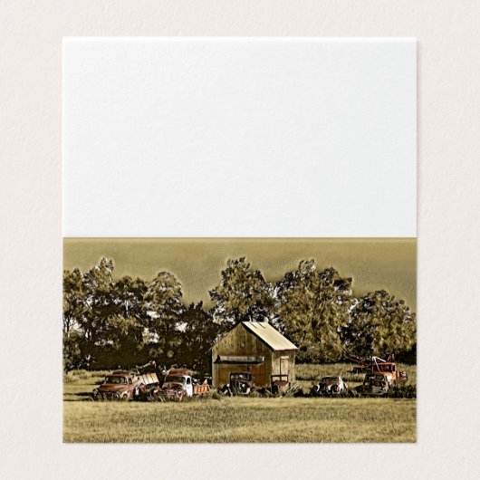 Une rangée de jalopies dans l'herbe. (Outside Unfolded)