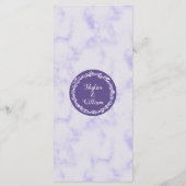 Une Réception À Menu Simple Ultra Violet Mariage (Dos)