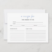 une recette pour | Cartes de recette de Fête des m (Devant)