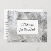 Une recette pour la carte de recette de mariage de (Devant / Derrière)