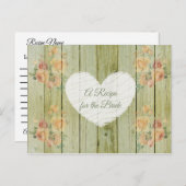 Une recette pour la carte de recette de mariage de (Devant / Derrière)