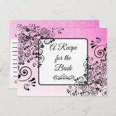 Une recette pour la carte de recette de mariage de (Devant / Derrière)