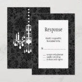 Une réponse de mariage victorien damassé (Devant / Derrière)