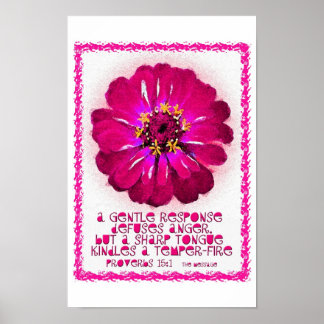 Une réponse douce .... Affiche