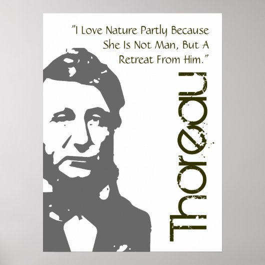 Une retraite de Man Thoreau Poster (Devant)