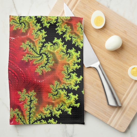 Une Rivière Traverse Sa Serviette À Thé (Quart Plié)