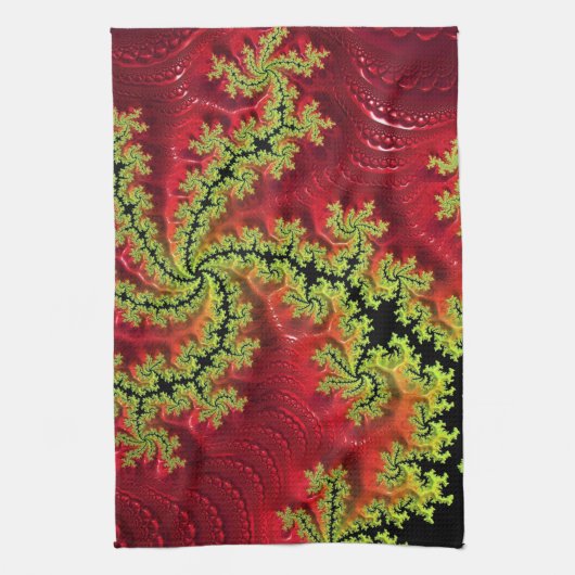 Une Rivière Traverse Sa Serviette À Thé (Vertical)