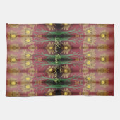 Une Rose Et Un Minuscule Serviette De Thé Jaune (Horizontal)