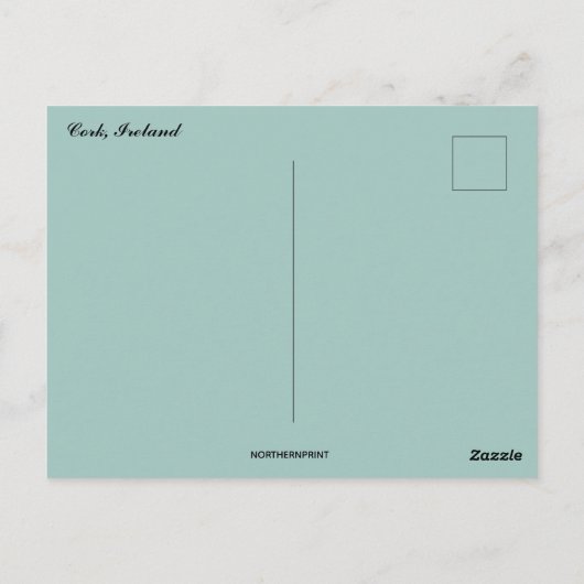 Une rue à Cork Irlande Carte postale (Dos)