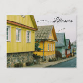 Une rue à Trakai Lituanie Carte postale (Devant)