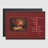 Une Saint-Valentin de la carte magnétique de Dieu (Devant / Derrière)