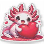 Une salamandre pour la saint Valentin sticker (Devant)