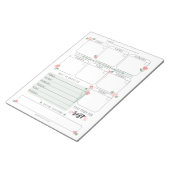 Une semaine en un coup d'oeil le bloc-notes du pla (Incliné)