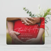 Une sensation d'espoir Photo Faire-part de grosses (Debout devant)