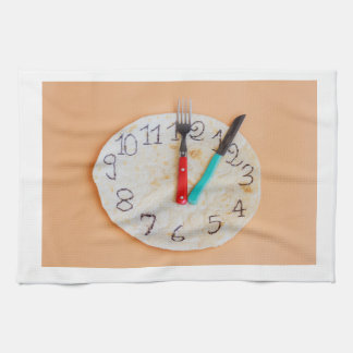une serviette de cuisine avec la photo de piadina