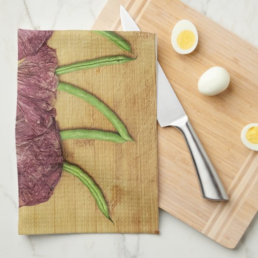 Une serviette de cuisine VegARTable Chorus (Quart Plié)