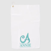 Une serviette de golf monogrammée (Devant)