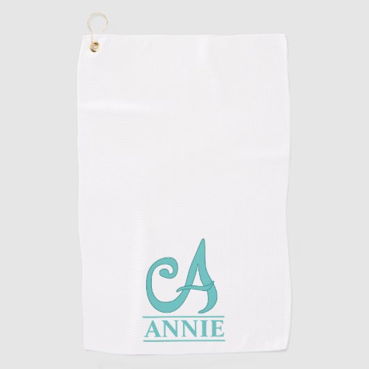 Une serviette de golf monogrammée (Devant)