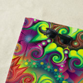 Une serviette de nombreuses couleurs (En situation)