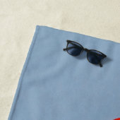 Une serviette de plage Cardinal (En situation)