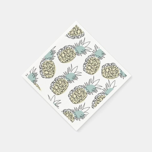 Une serviette en papier avec un motif d'une jolie (Coin)