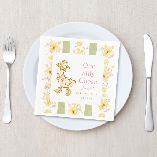 Une serviette en papier d'oie