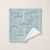 Une serviette nommée customisée ensemble-parfaite (Gant de toilette)