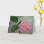 Une seule carte à fleurs roses (Fleur jaune)