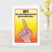 Une seule carte d'anniversaire humoristique (Fleur jaune)