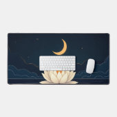 une seule fleur de lotus flottant sur un étang som (Clavier et souris)