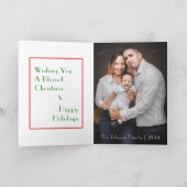 Une seule photo pleine saignée Joyeuse carte de No (Intérieur)