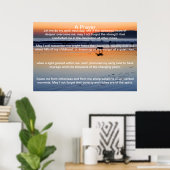 Une silhouette de chien de prière Affiches (Bureau à domicile)