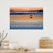 Une silhouette de chien de prière Affiches (Cuisine)