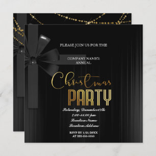 Une simple et élégante invitation à fêter Noël