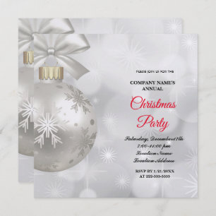 Une simple et élégante invitation à la fête de Noë