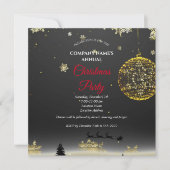 Une simple et élégante invitation à la fête de Noë (Devant)